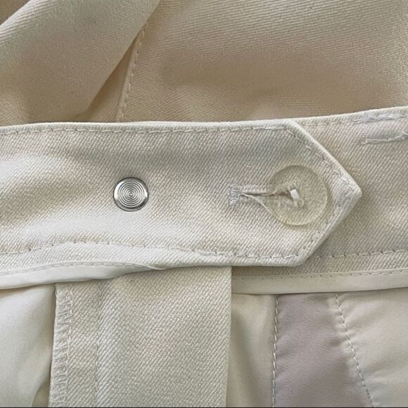 St. John Collection Ivory Wide Leg Trousers Size 4 - Picture 6 of 11